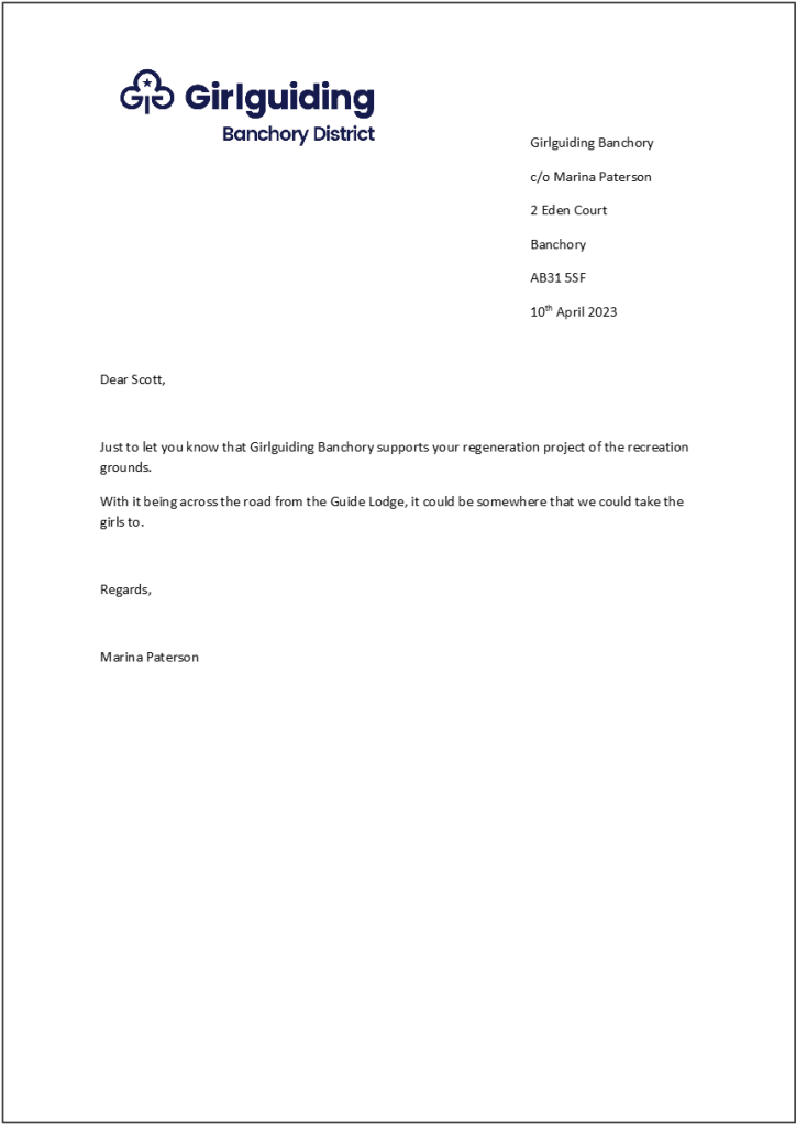 The Dee Street MUGA Project Banchory Outdoor and Active